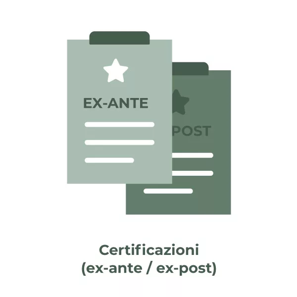 Certificazioni ex-ante ed ex-post